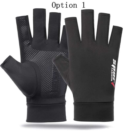 2 pairs Non-slip breathable fishing gloves