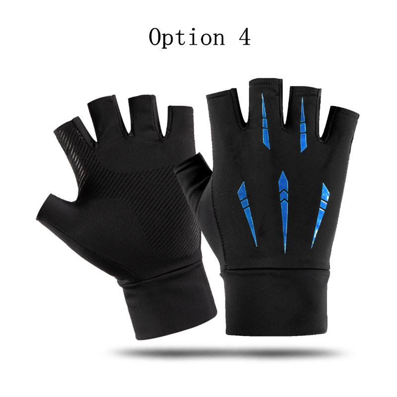 2 pairs summer thin breathable non-slip gloves with five fingers leaking out