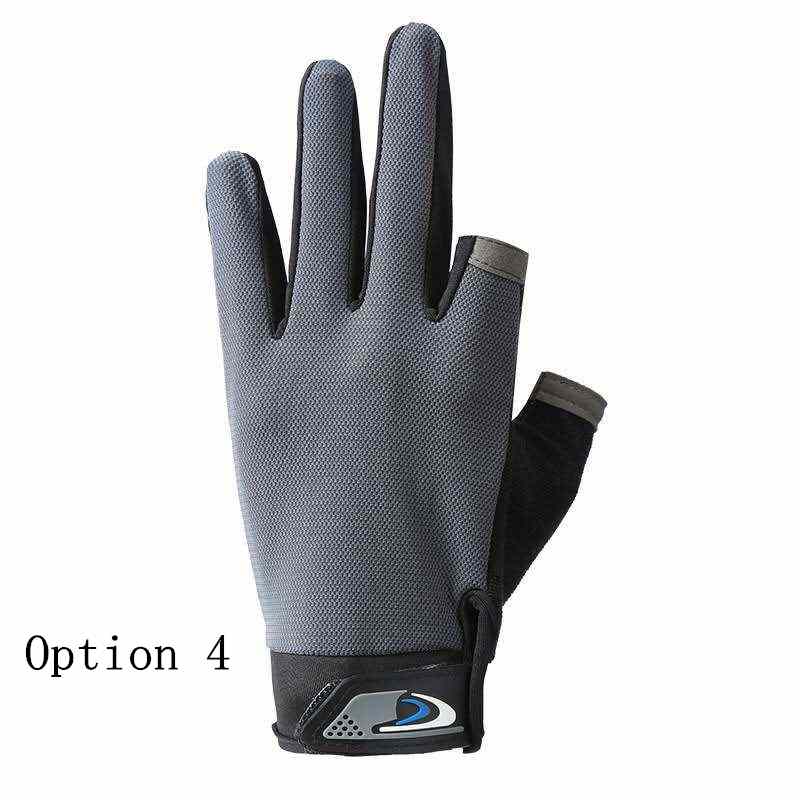 2 pairs Thin sun protection gloves with two fingers exposed