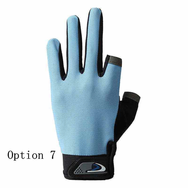 2 pairs Thin sun protection gloves with two fingers exposed