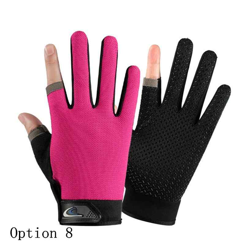 2 pairs Thin sun protection gloves with two fingers exposed