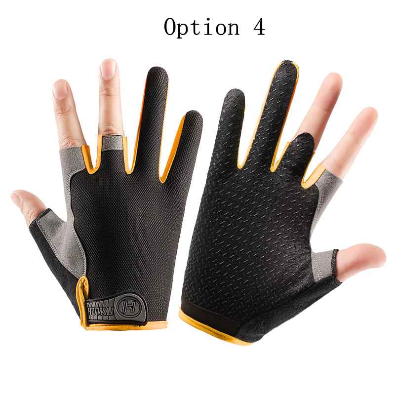 2 pairs Thin sun protection gloves with three fingers exposed