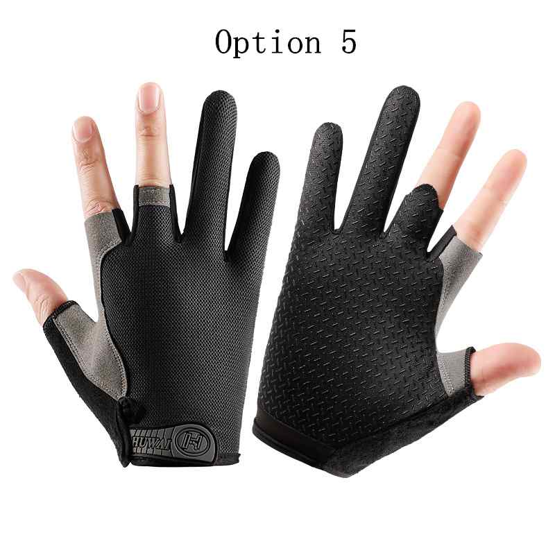 2 pairs Thin sun protection gloves with three fingers exposed