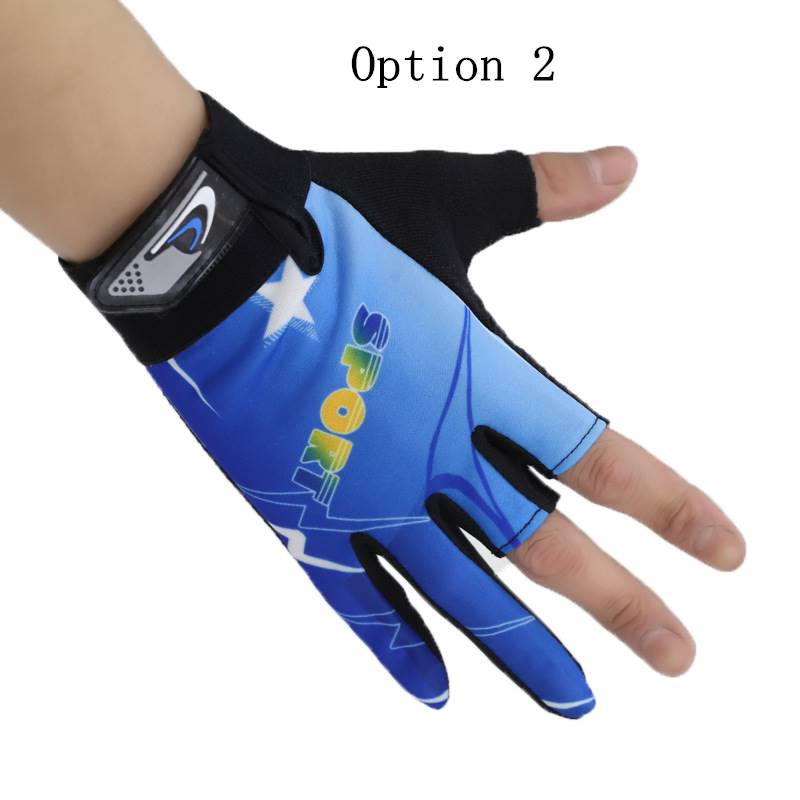 2 pairs Spring and summer breathable gloves with three fingers exposed