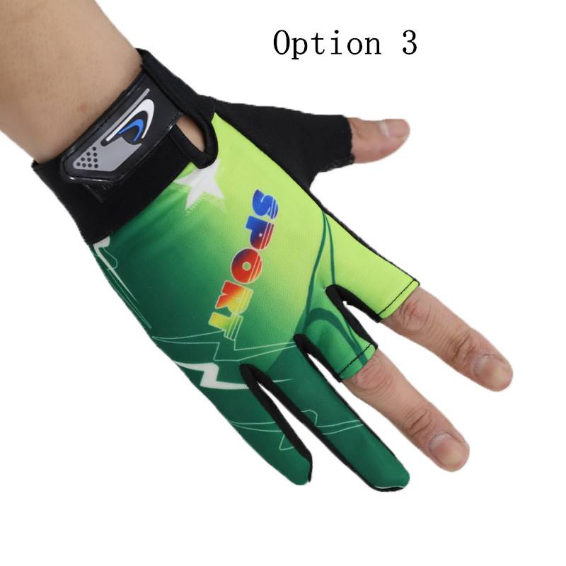 2 pairs Spring and summer breathable gloves with three fingers exposed