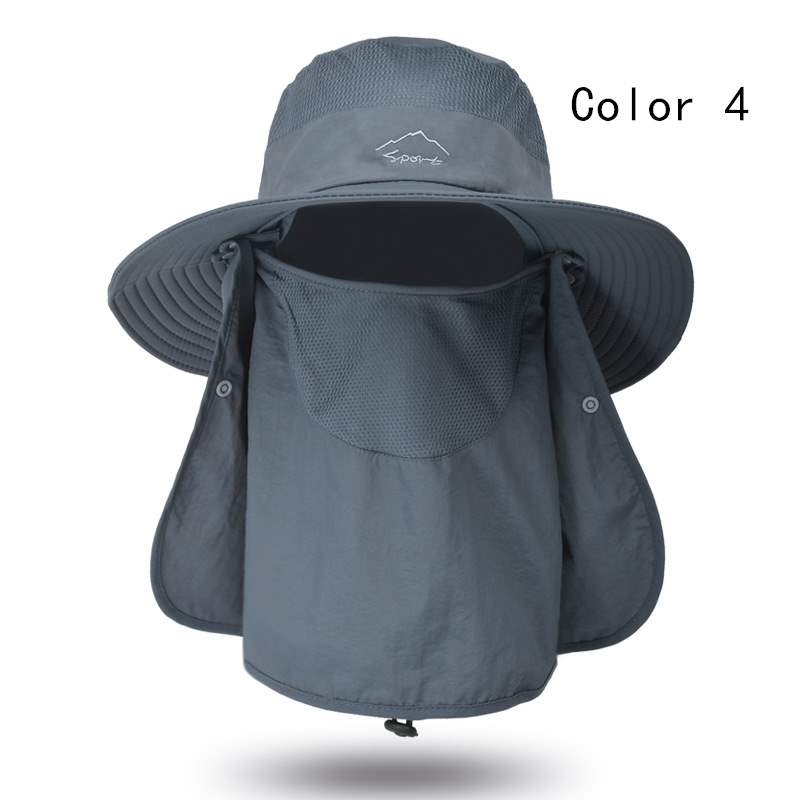 2 pcs Sun protection breathable fishing face hat