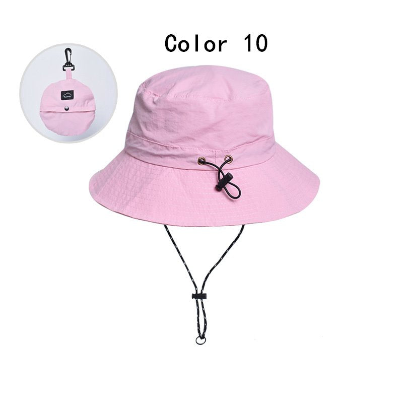 2 pcs Foldable summer waterproof bucket hat