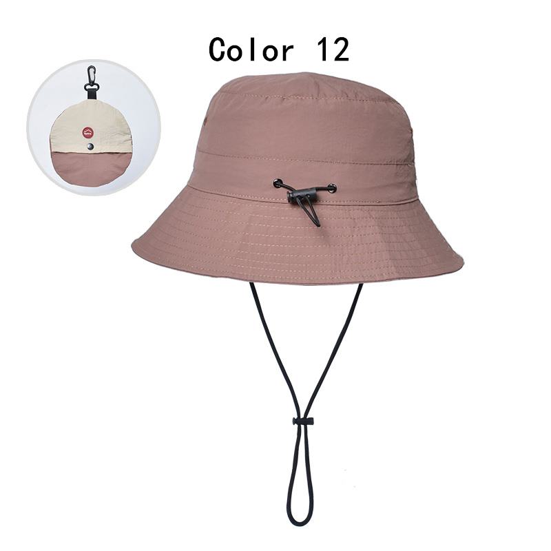 2 pcs Foldable summer waterproof bucket hat