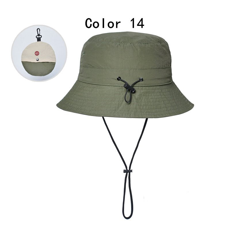 2 pcs Foldable summer waterproof bucket hat