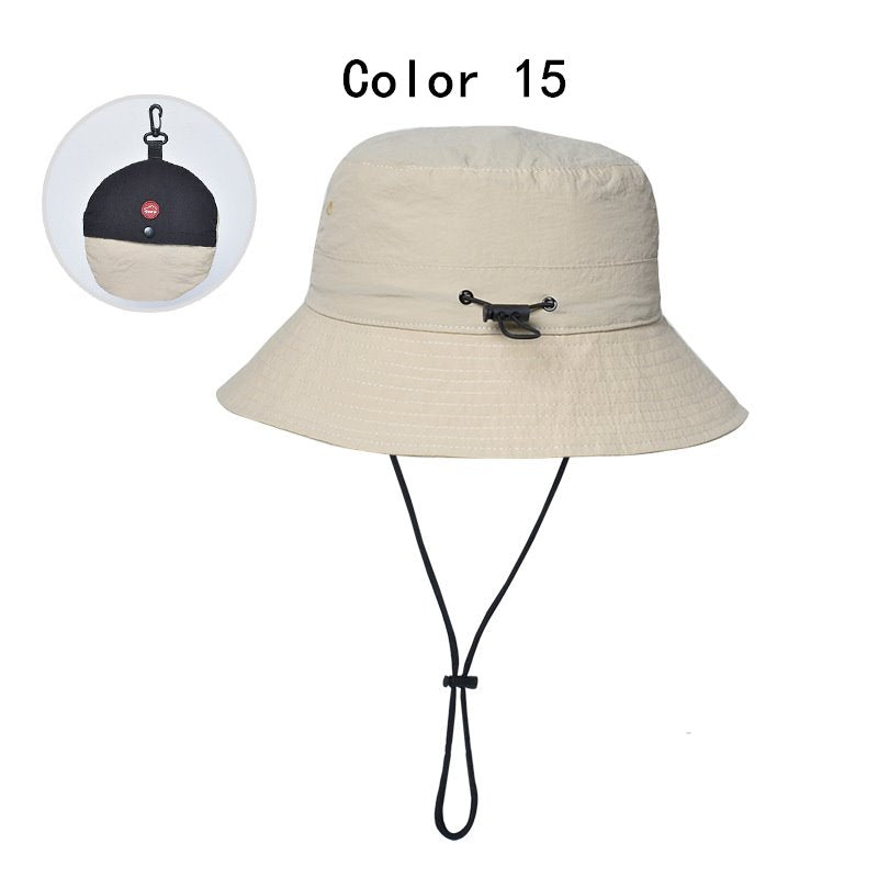 2 pcs Foldable summer waterproof bucket hat