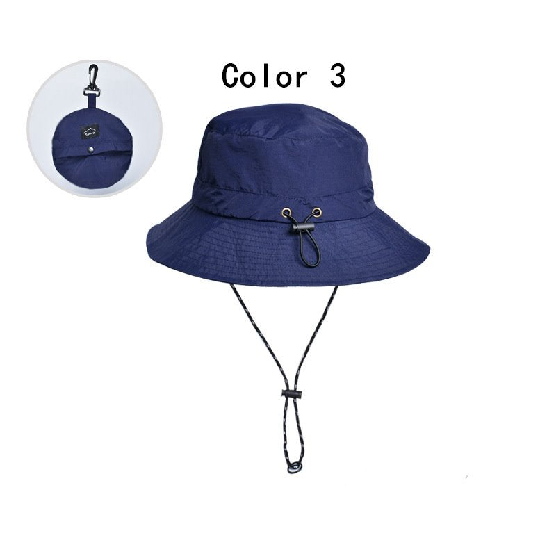 2 pcs Foldable summer waterproof bucket hat