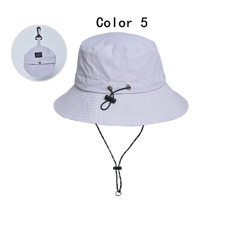 2 pcs Foldable summer waterproof bucket hat