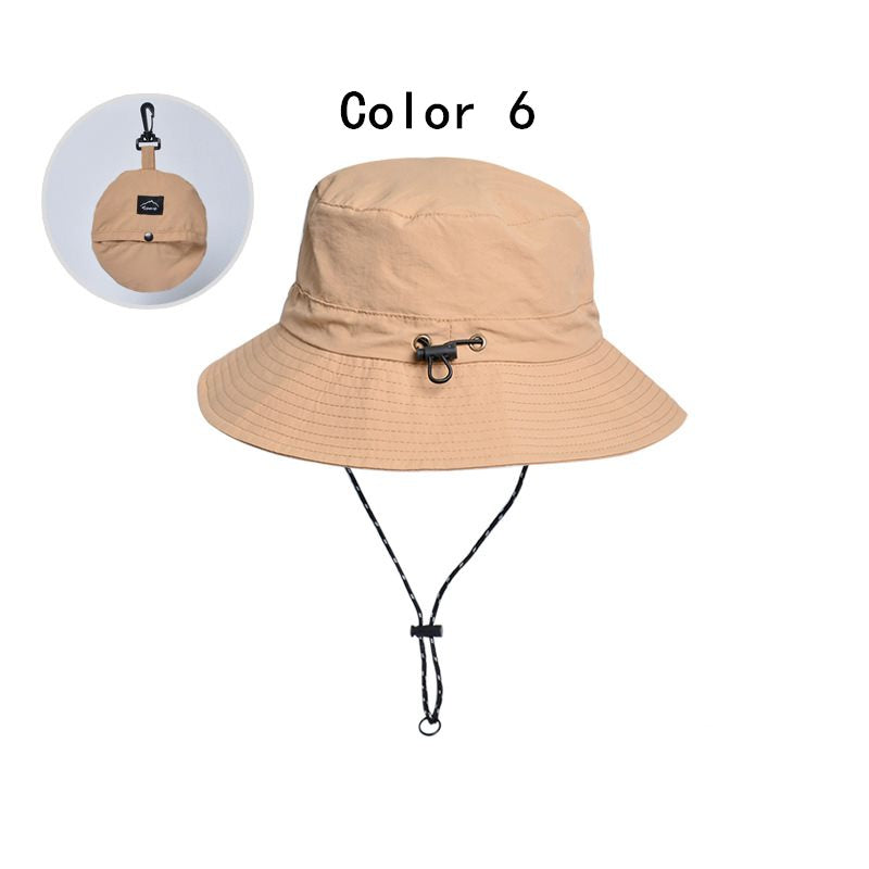 2 pcs Foldable summer waterproof bucket hat