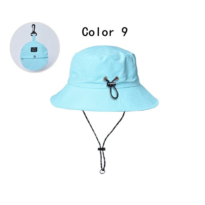 2 pcs Foldable summer waterproof bucket hat