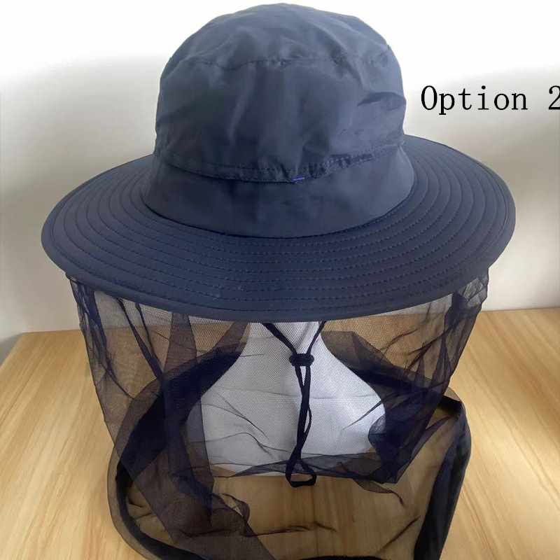 2 pcs sun protection breathable mesh mask hat