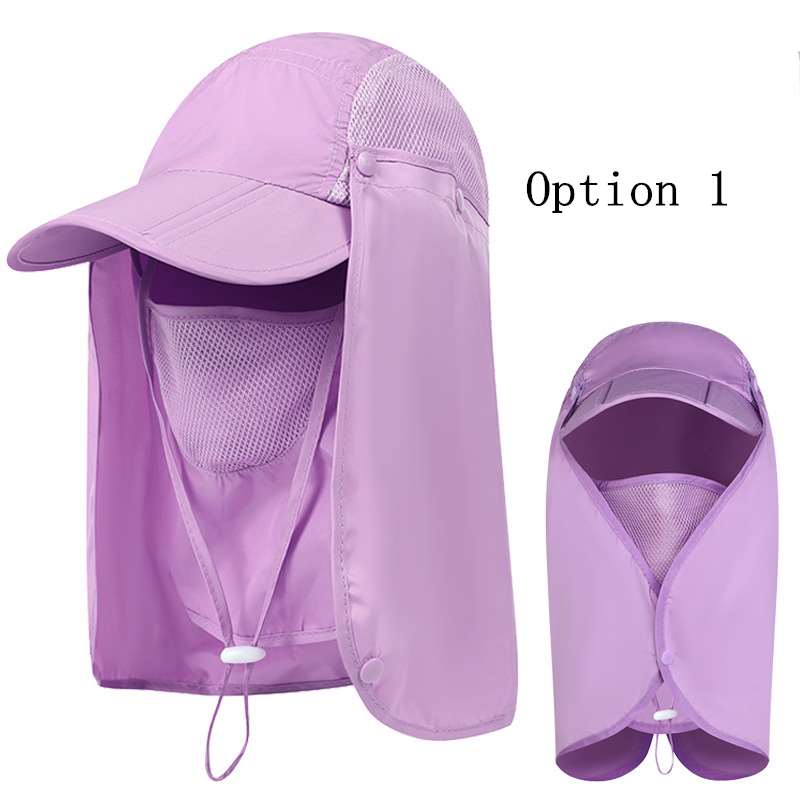 2 pcs Outdoor sun protection breathable foldable hat