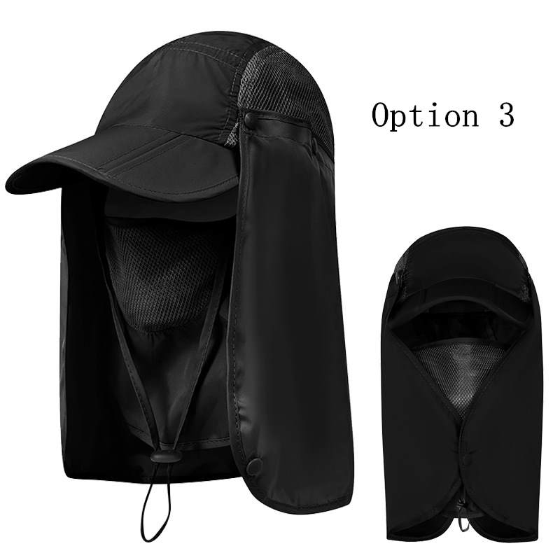 2 pcs Outdoor sun protection breathable foldable hat