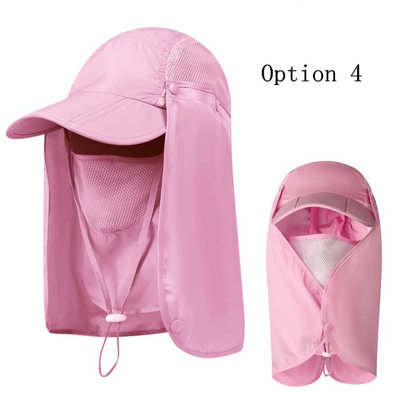 2 pcs Outdoor sun protection breathable foldable hat