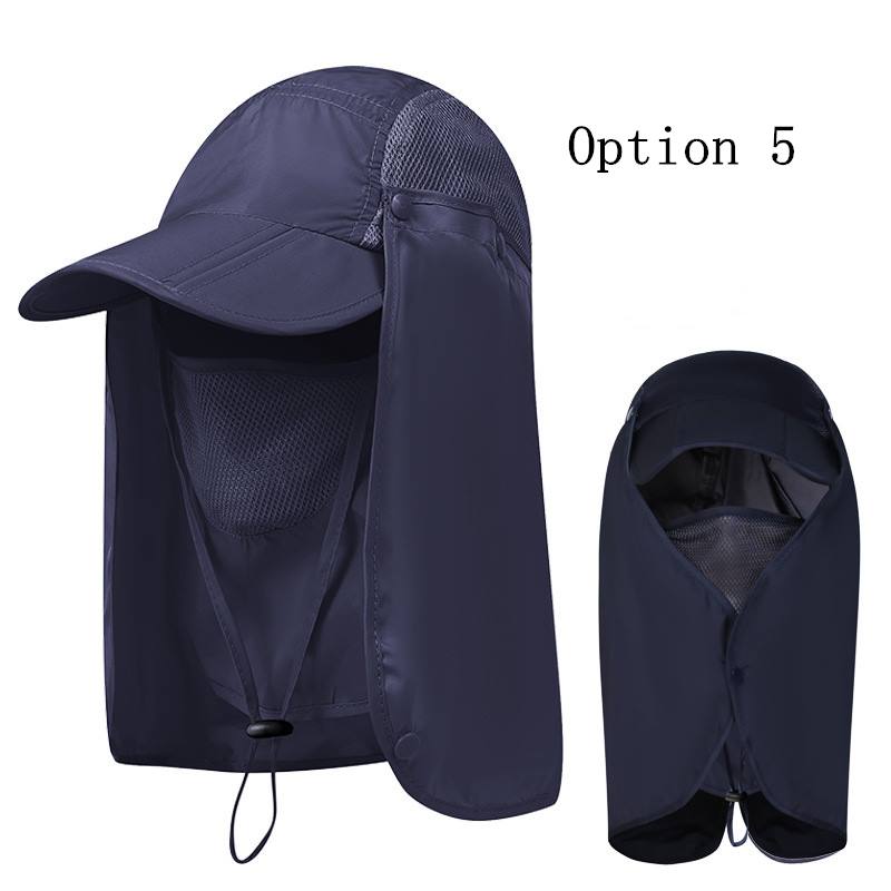 2 pcs Outdoor sun protection breathable foldable hat