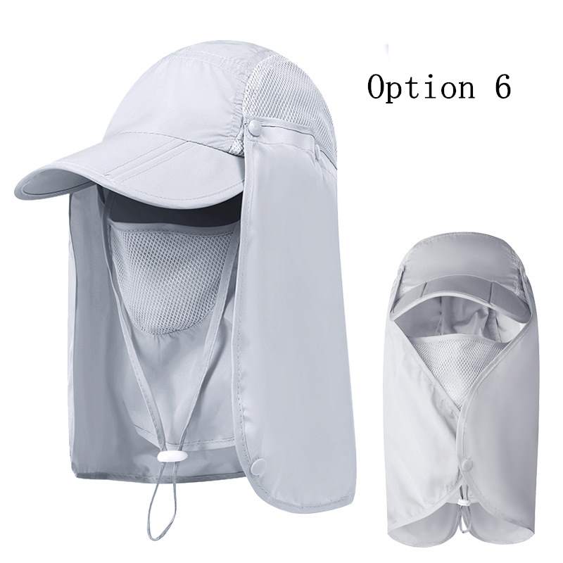 2 pcs Outdoor sun protection breathable foldable hat