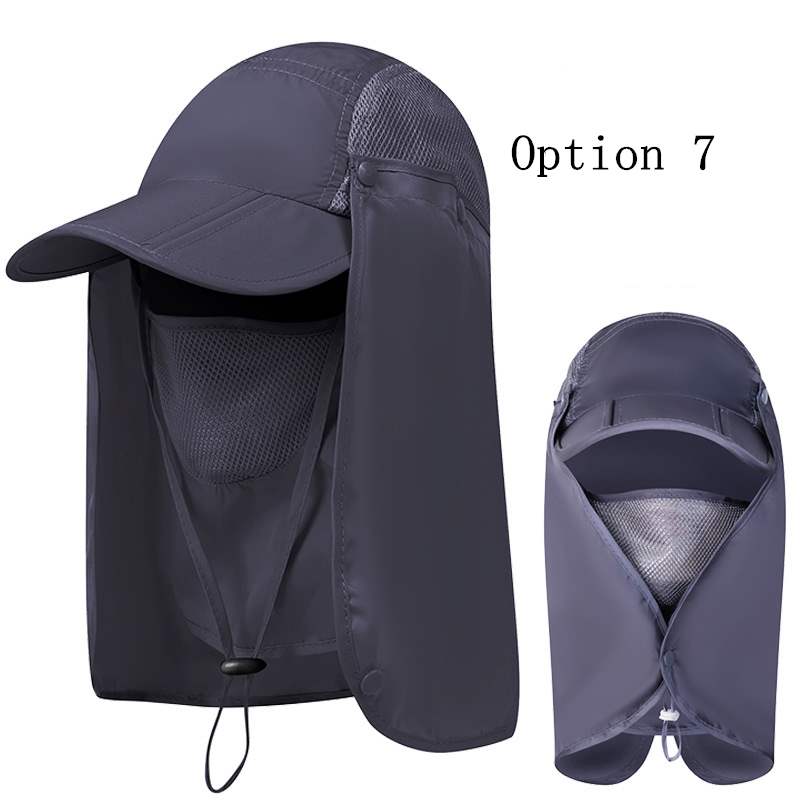 2 pcs Outdoor sun protection breathable foldable hat