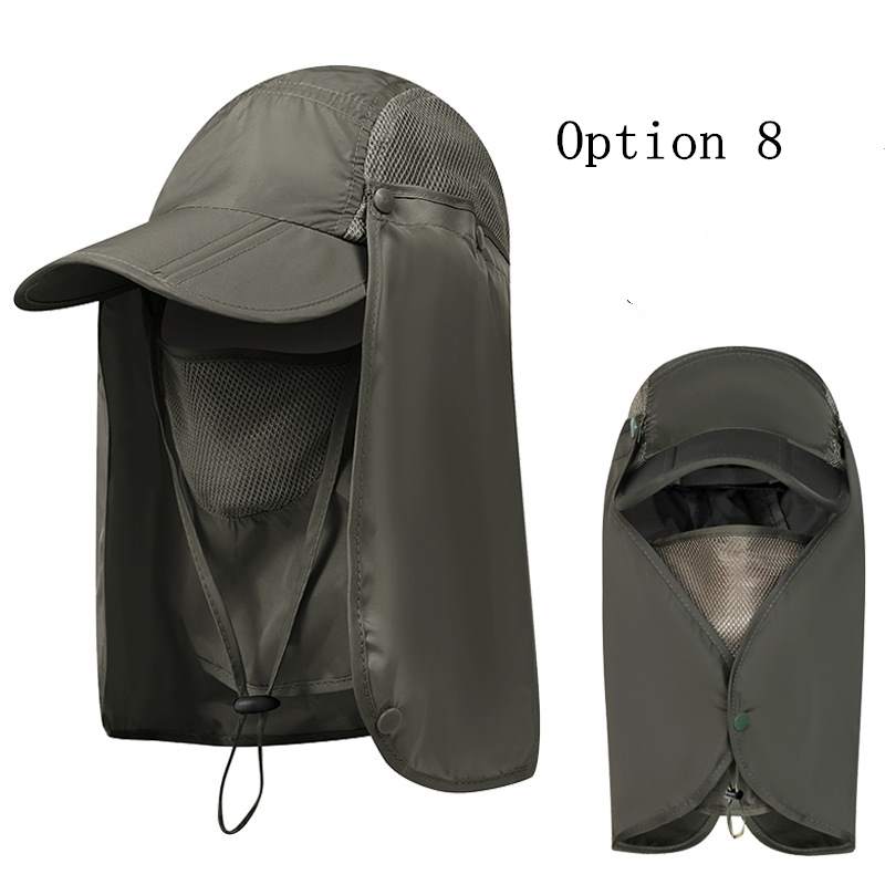 2 pcs Outdoor sun protection breathable foldable hat