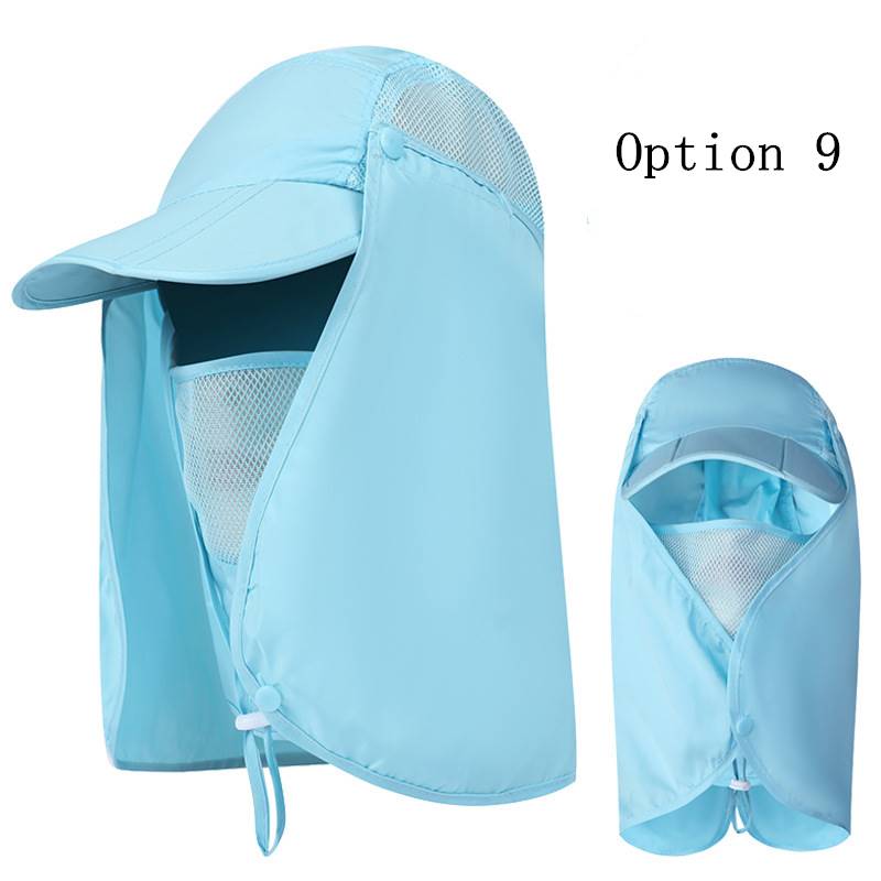 2 pcs Outdoor sun protection breathable foldable hat