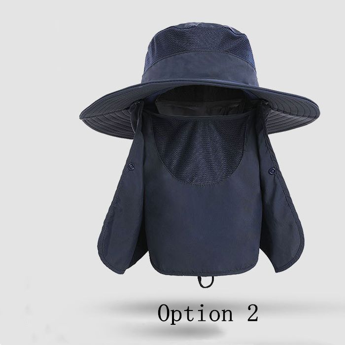 2 pcs Outdoor sun protection breathable foldable hats