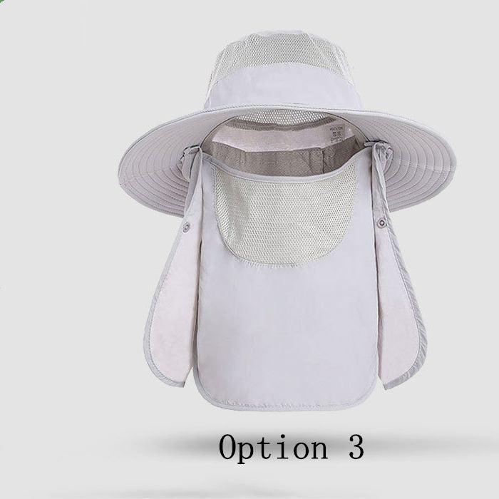 2 pcs Outdoor sun protection breathable foldable hats