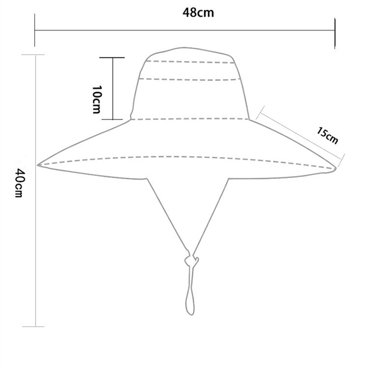 2 pcs Large brim summer sun protection hat fishing hat