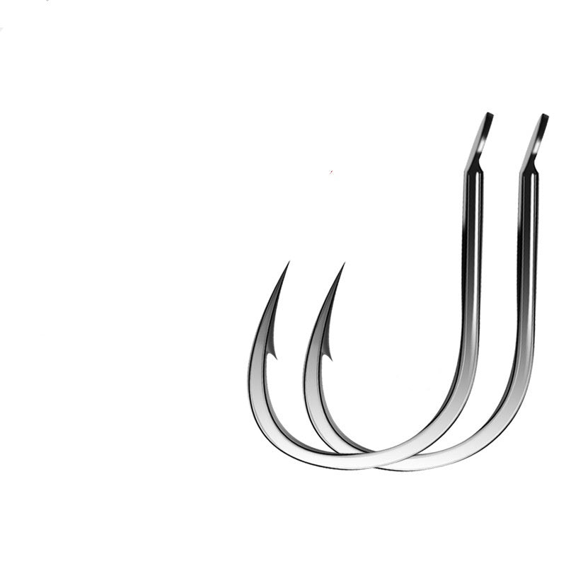 100 pcs High carbon steel black barbed fish hook