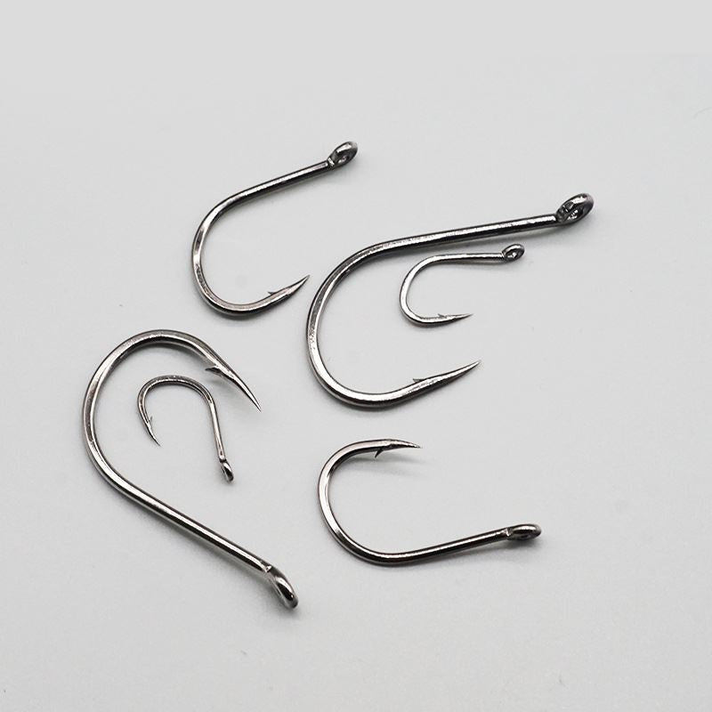 100 pcs wholesale barbed fish hooks