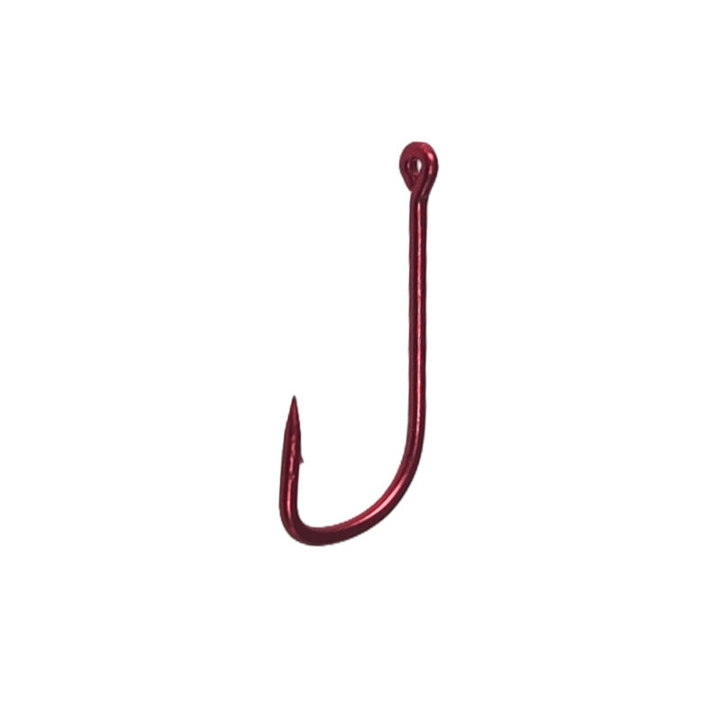 100 pcs red colour fishing hooks