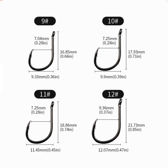 100 pcs wholesale barbed fish hooks