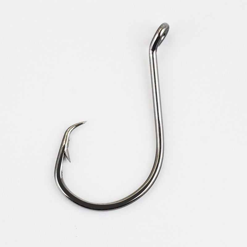 200 pcs stainless steel long handle beveled fish hook with barbs