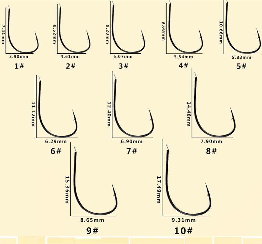 200 pcs river fishing hooks