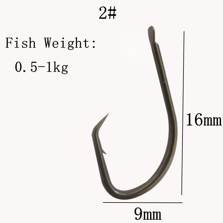 100pcs Bulk Armored Fish Hooks Eel Hooks