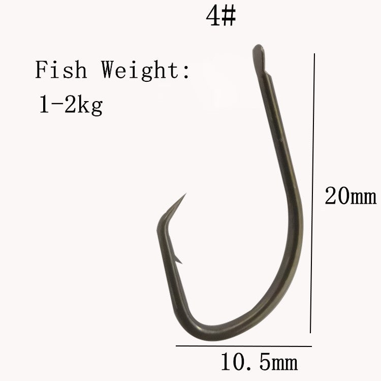 100pcs Bulk Armored Fish Hooks Eel Hooks