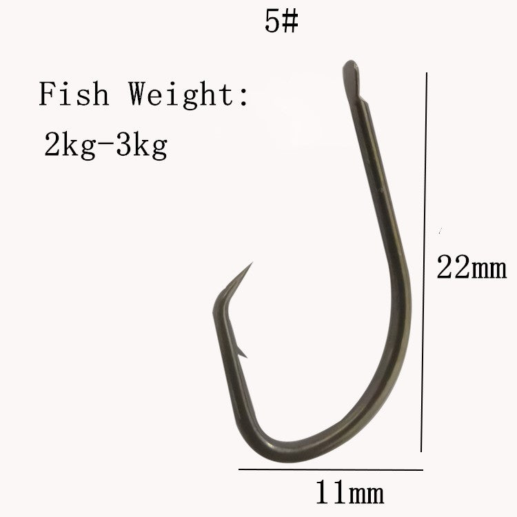 100pcs Bulk Armored Fish Hooks Eel Hooks