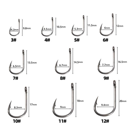 50pcs - 1000pcs Ordinary fish hooks wholesale