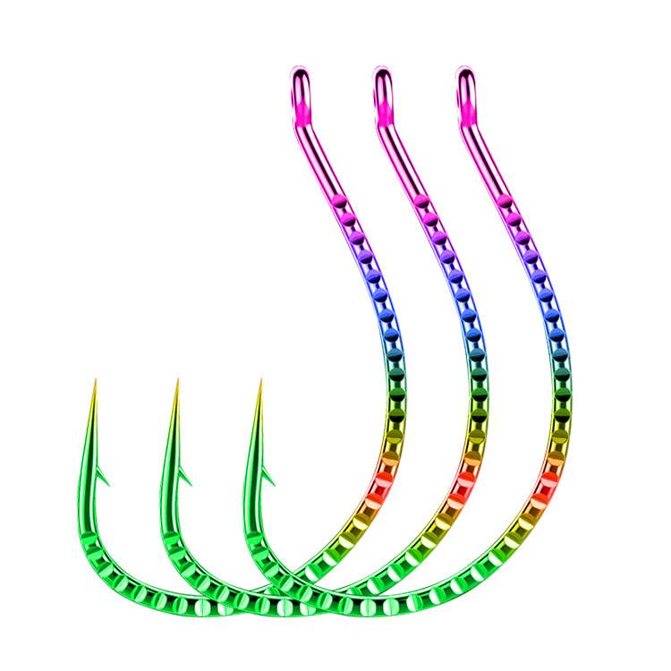 10 bags colourful worm wacky hook