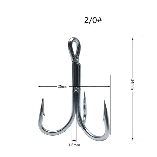 1 pc stainless steel treble hook