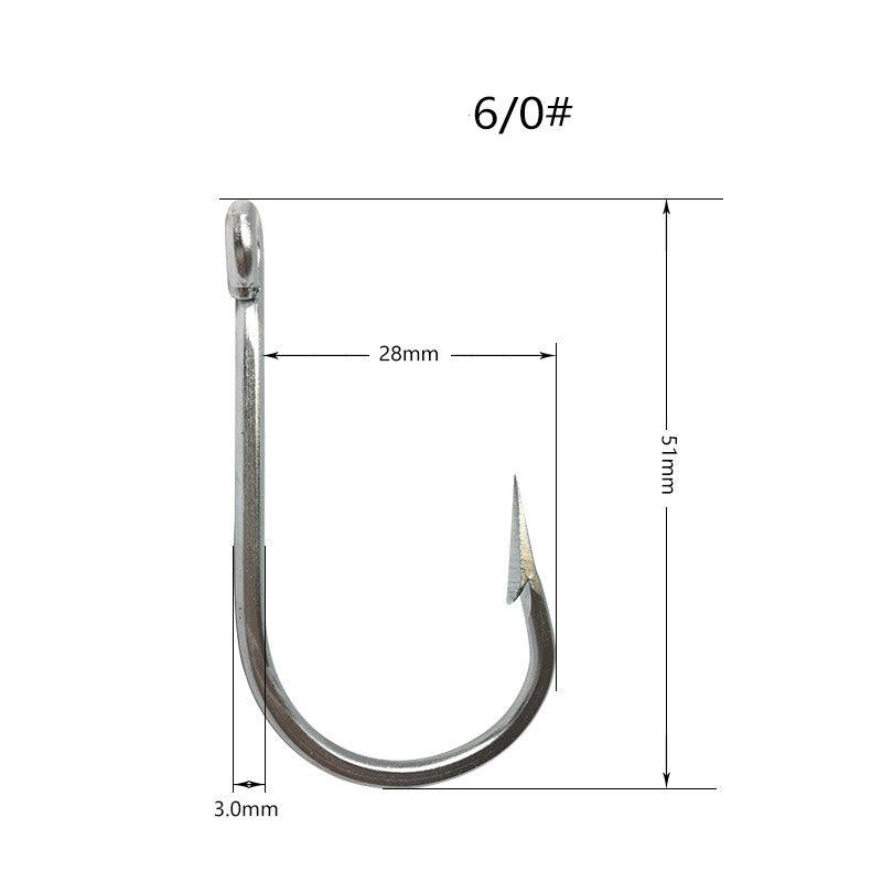 100pcs Stainless steel fishhook sea fishing wholesale