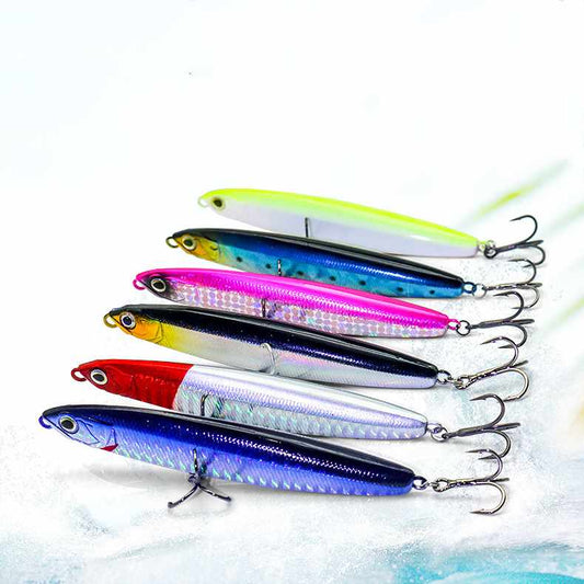 5 pcs 10/14/16/18/22g long range underwater bait pencil lure