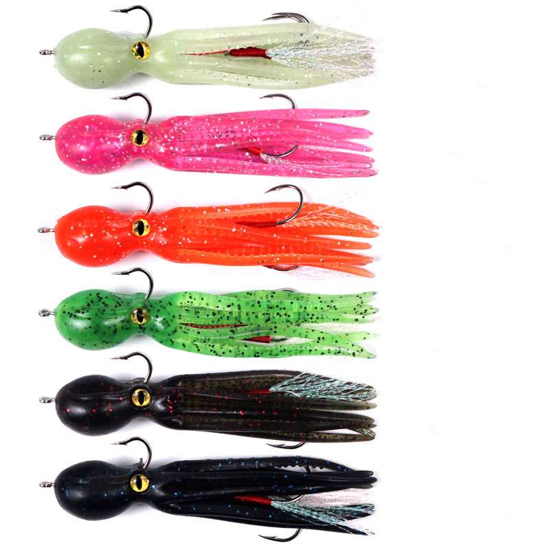 1pc 11cm 21g Lead-wrapped squid soft bait