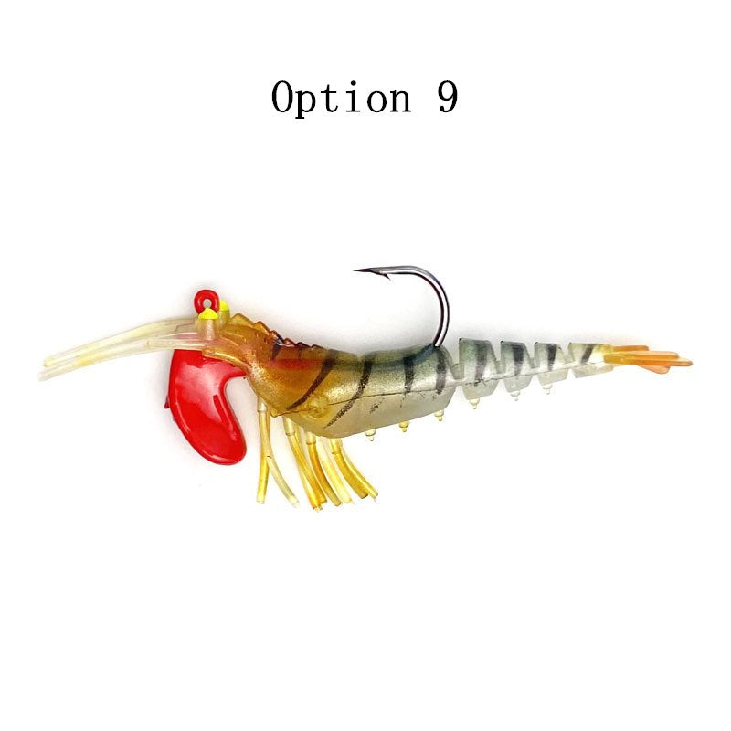 5pc 5.5g /13g bionic shrimp lure with hook