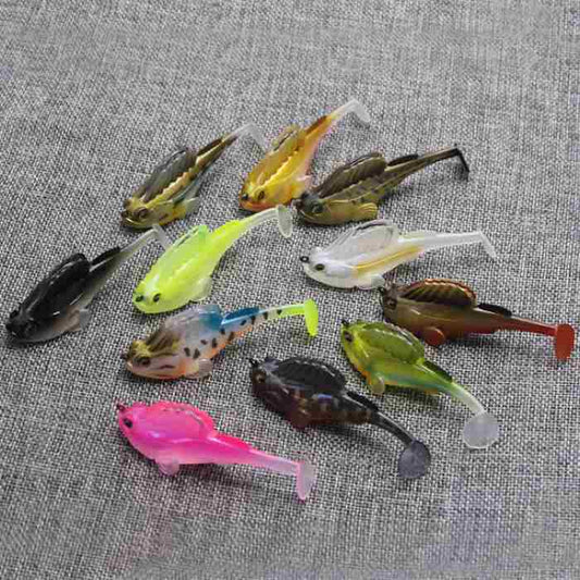 5pc 7g/ 10g/14g/20g mudskipper shaped lure soft bait