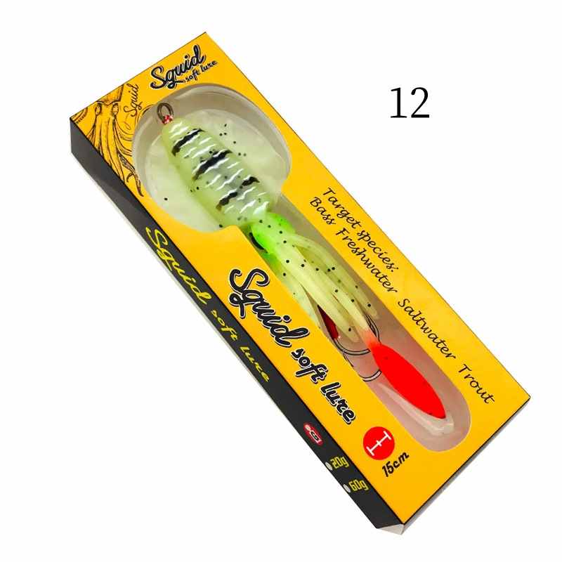 1 pc  60g 120g 150g deep sea large squid shaped lures