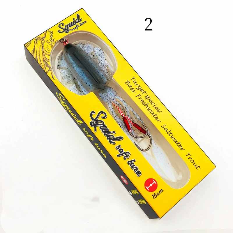 1 pc  60g 120g 150g deep sea large squid shaped lures