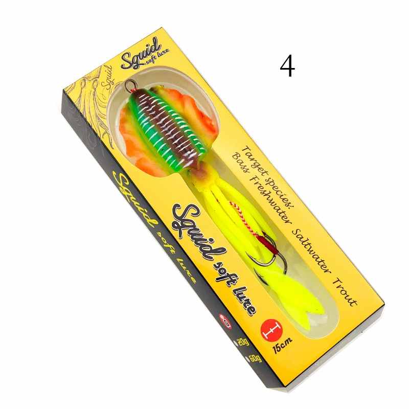 1 pc  60g 120g 150g deep sea large squid shaped lures